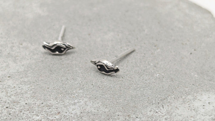 Tiny Vulva Stud Earrings, Yoni earrings — 925 Silver
