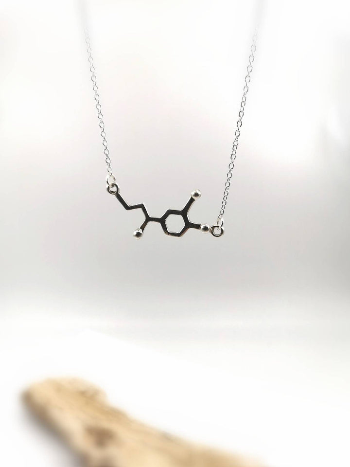 Adrenaline Molecule Necklace — 925 Silver