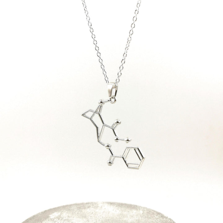 Cocaine Molecule Necklace — 925 Silver