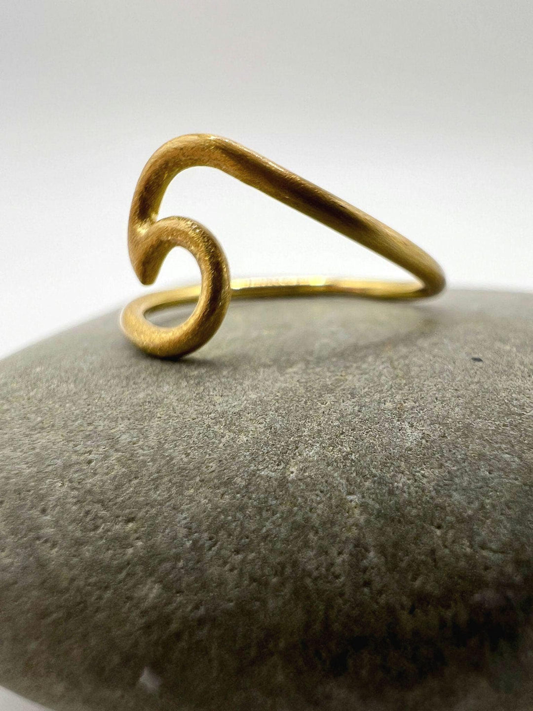 Matte Wave Ring 18K Gold Plated