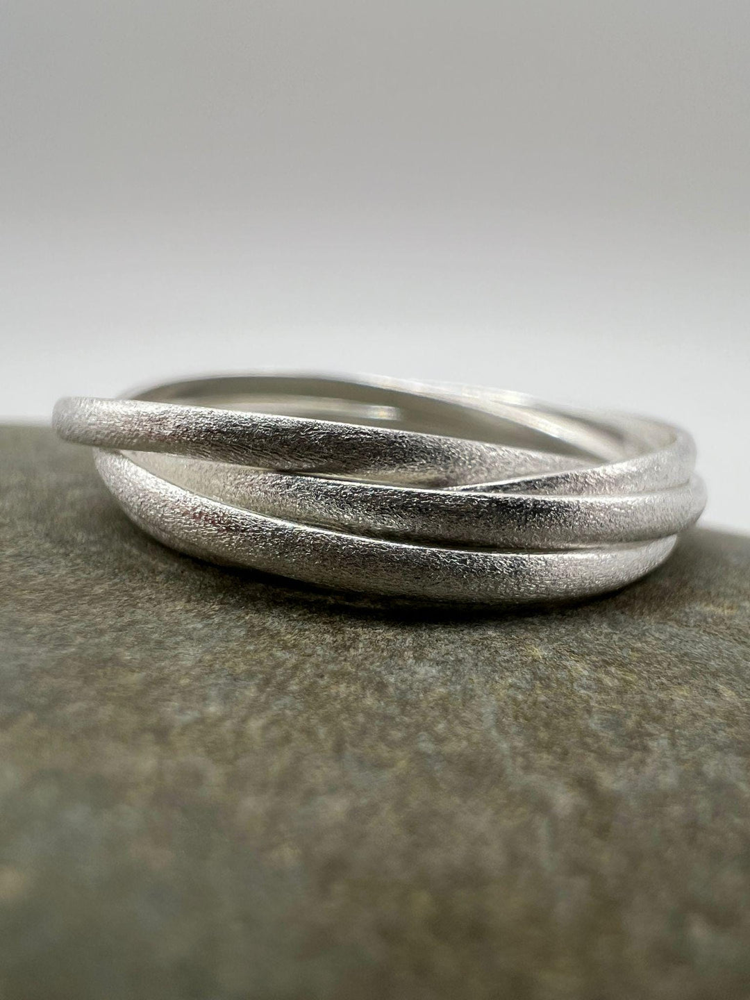5-Band Stacking Ring • Matte 925 Silver Multi Band Ring