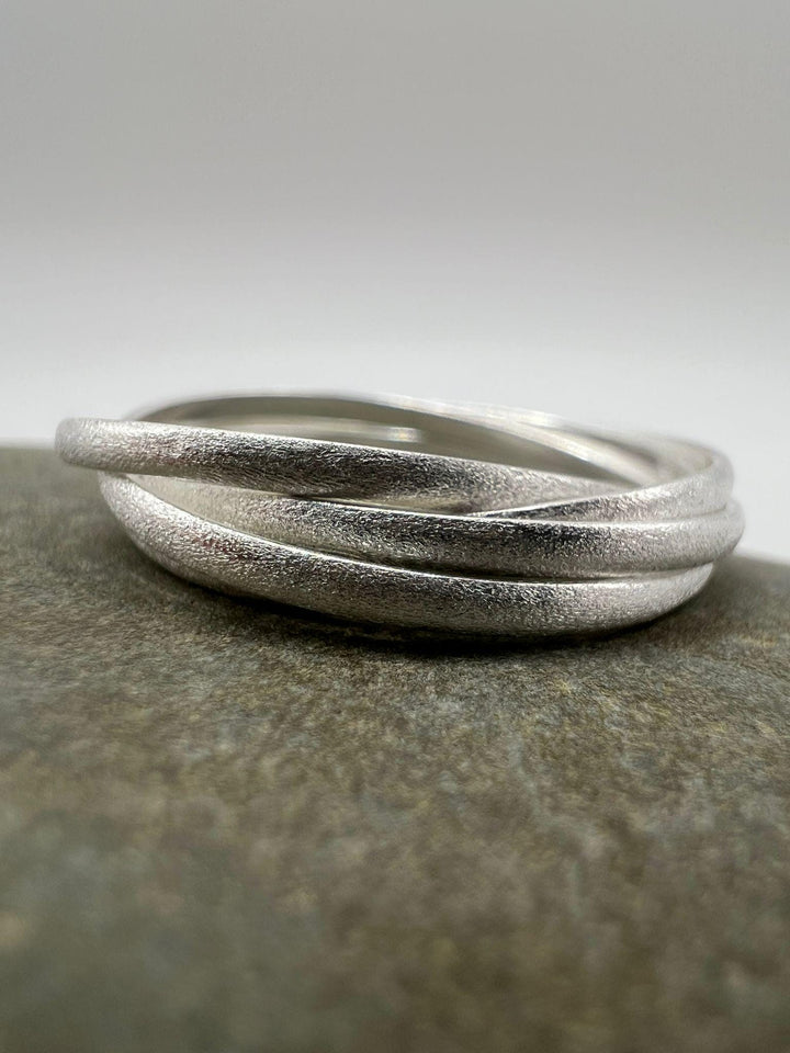 5-Band Stacking Ring • Matte 925 Silver Multi Band Ring