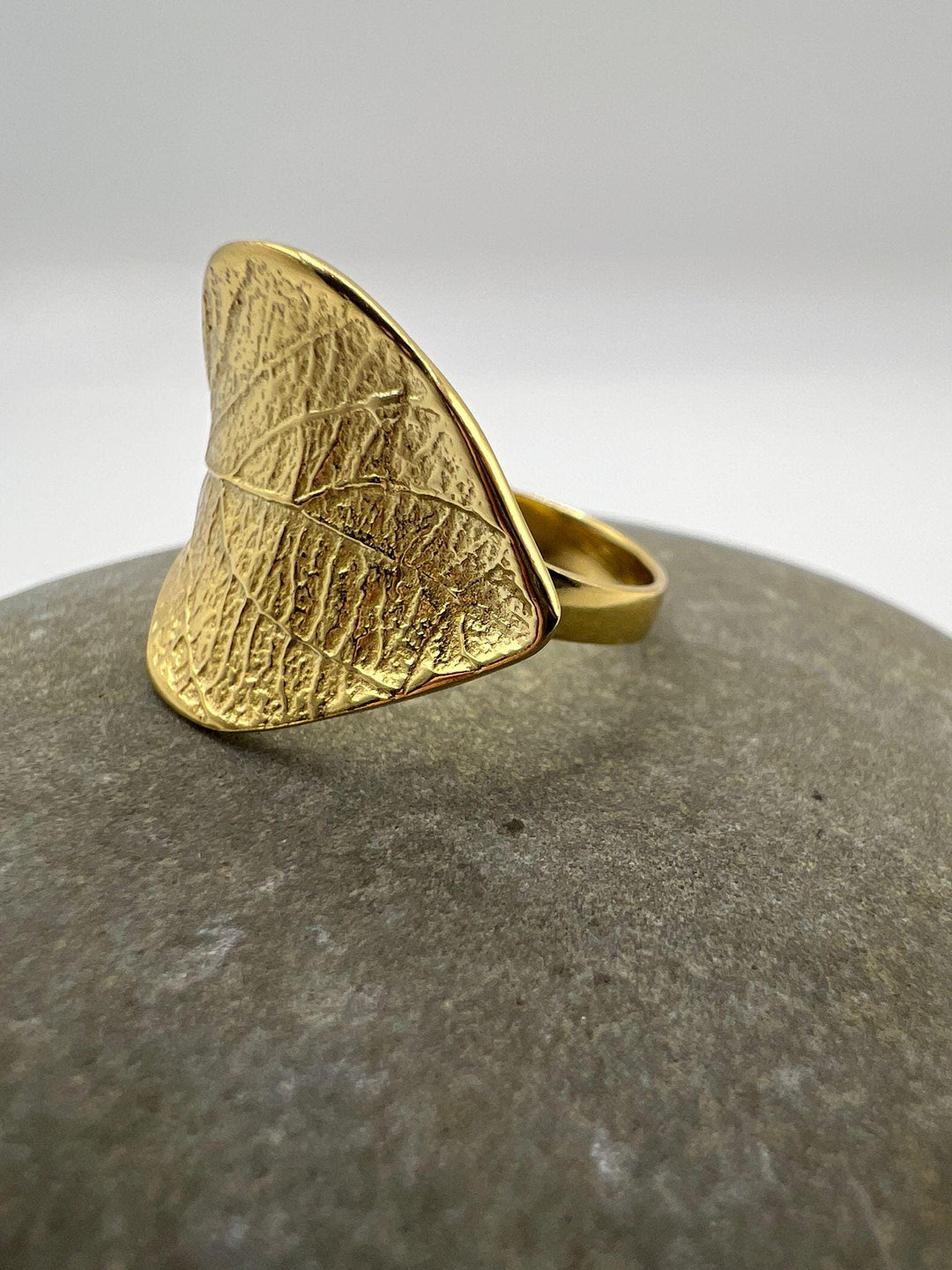 Leaf Ring Adjustable • 18k Gold Plated 925 Silver