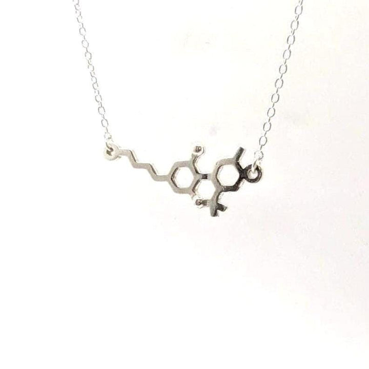 THC Molecule Necklace — 925 Silver