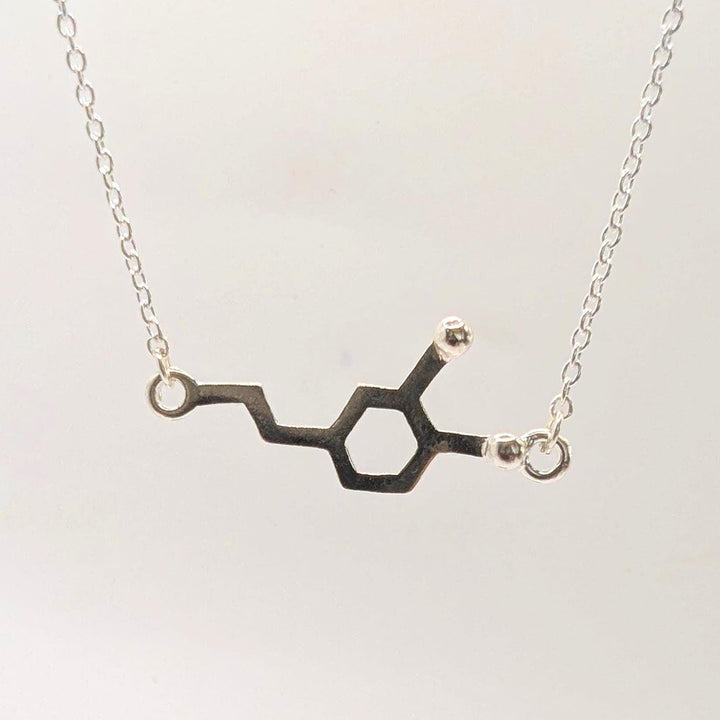 Dopamine Molecule Necklace — 925 Silver