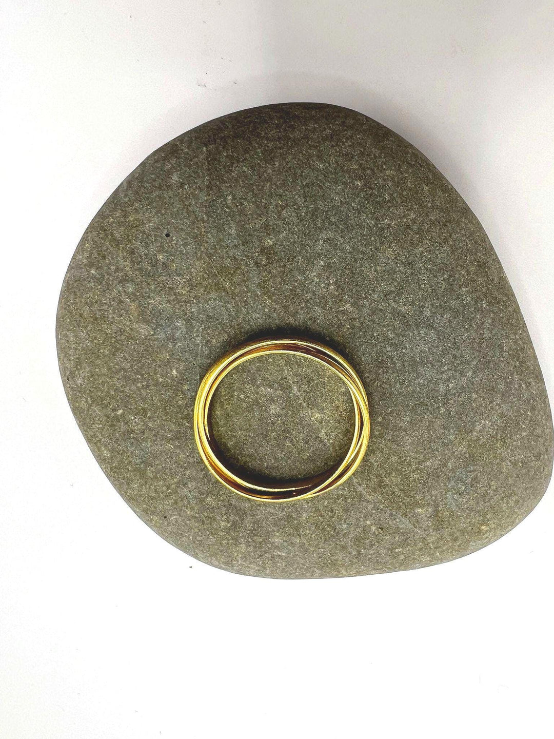 Gold Plated Triple Band Ring, Multiring