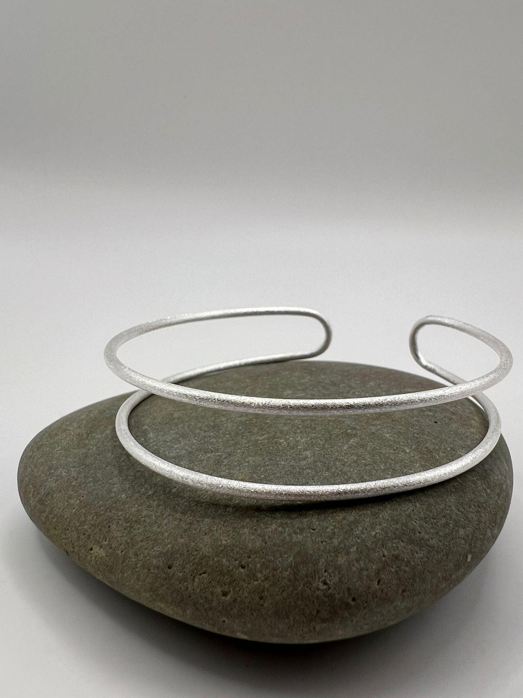 Matte 925 Silver Minimalist Bracelet