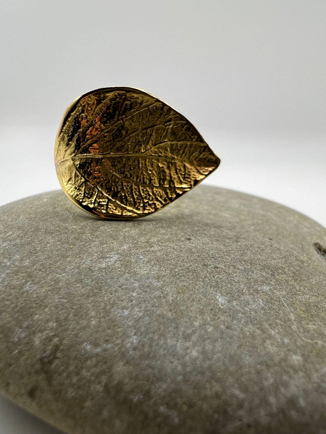 Leaf Ring Adjustable • 18k Gold Plated 925 Silver
