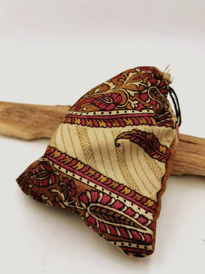 Recycled Sari Fabric Pouches, Handmade Jewelry Packaging, Small Eco Gift Bags