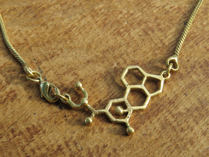 LSD Molecule Necklace — 18k Gold Plated