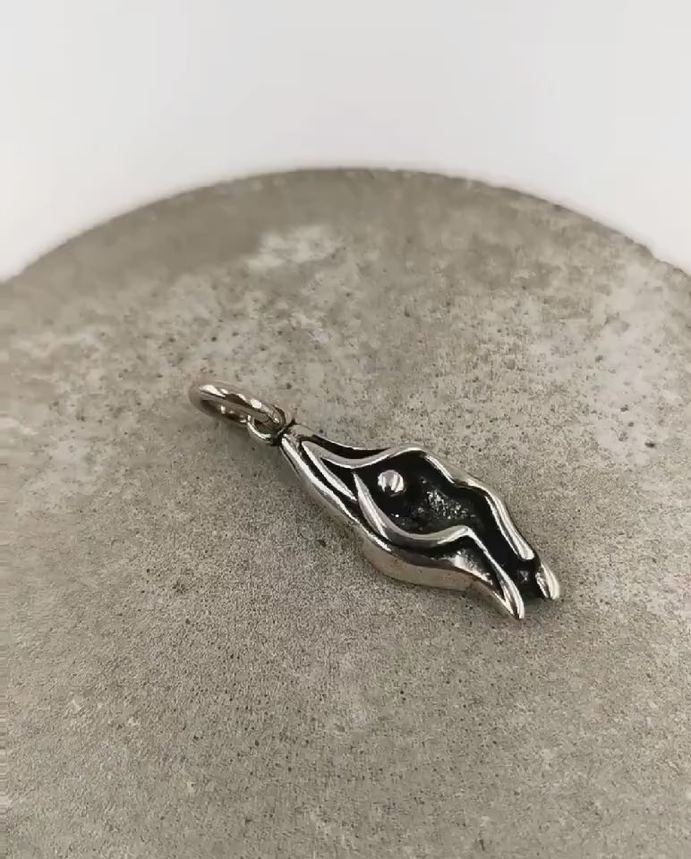 Vulva Charm Necklace — 925 Silver
