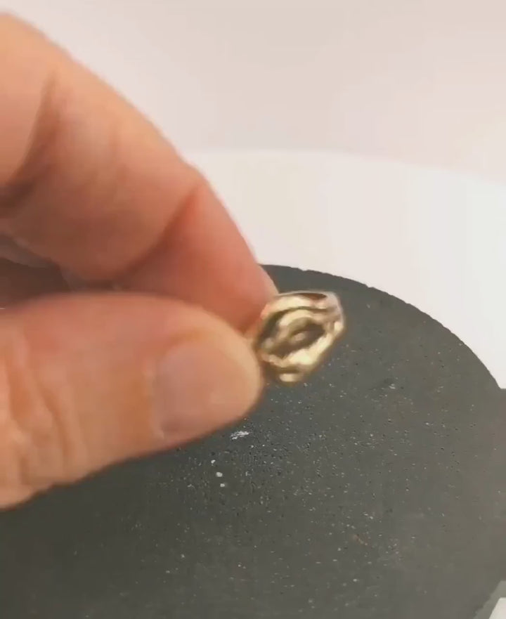 Vulva Ring, Gold Yoni Ring — Brass