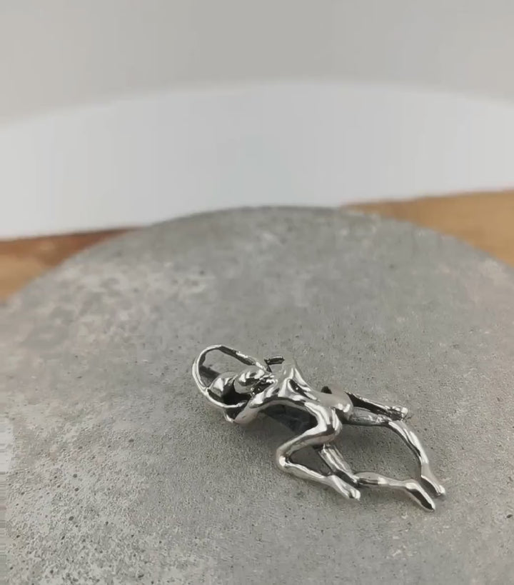 Tantra Pendant, Kamasutra Pendant Cowgirl — 925 Silver