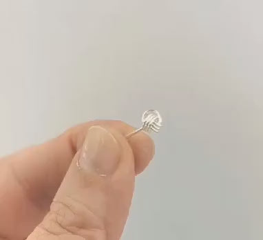 Classic Knot Stud Earrings — 925 Silver