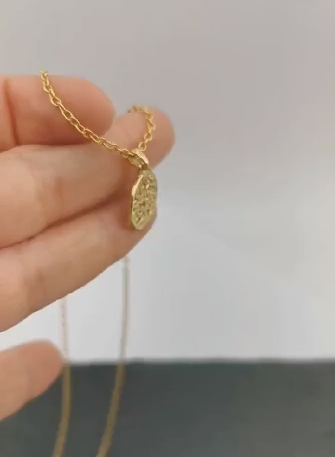 Tree of Life Pendant, Yggdrasil Charm — 18k Gold Plated