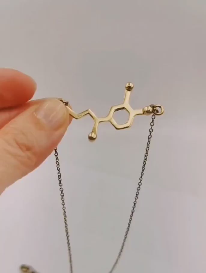 Adrenaline Molecule Necklace — 925 Silver
